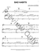 Bad Habits piano sheet music cover